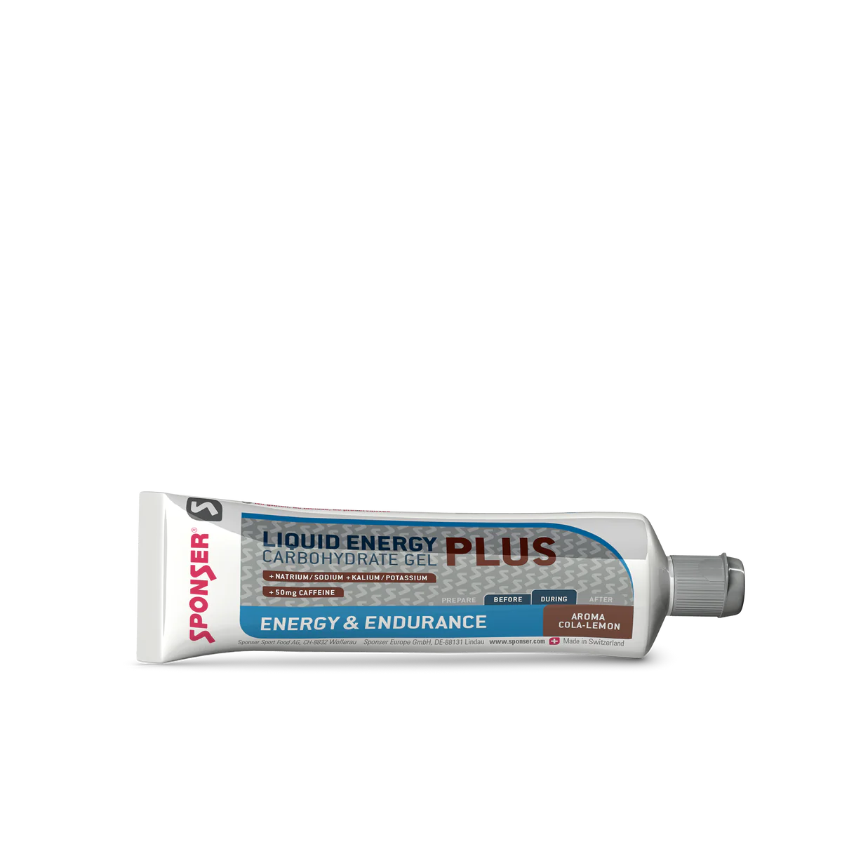 SPONSER LIQUID ENERGY PLUS TUBE COLA-LEMON