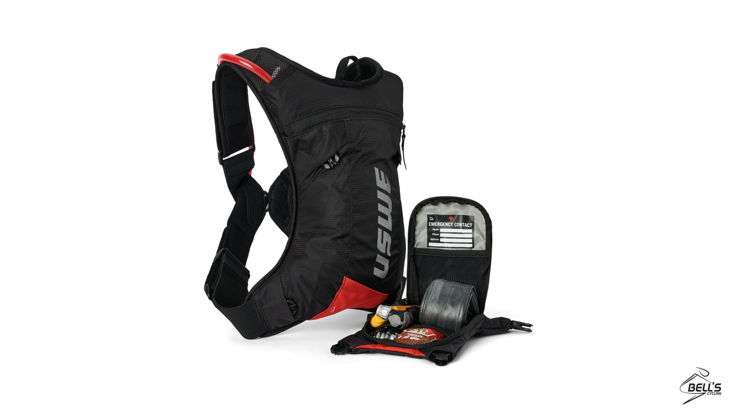 USWE MTB HYDRO 3L Hydration Pack Black/Red