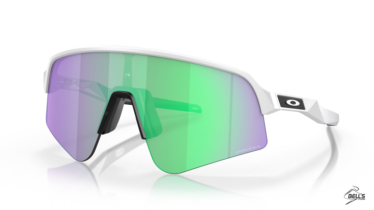 Oakley Sutro Lite Sweep Prizm Road Jade Lenses/  Matte White Frame
