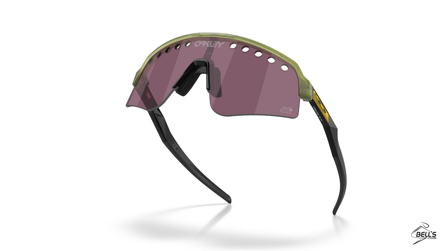 Oakley Sutro Lite Sweep Prizm Black Lenses /Tour De France Transparent Fern Frame