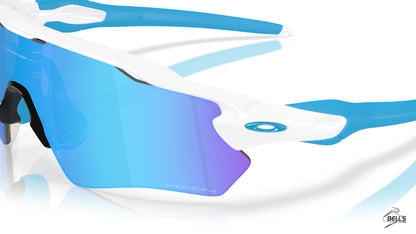 Radar® EV S Path Polished White Frame / Prizm Sapphire Lenses
