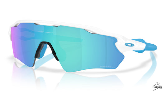 Radar® EV S Path Polished White Frame / Prizm Sapphire Lenses