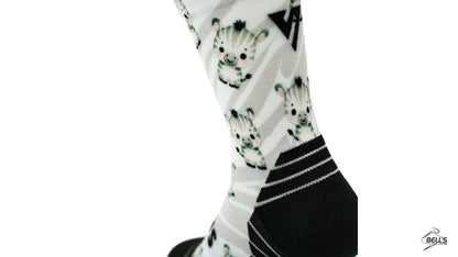 Cute Zebra Kids Active Crew Socks