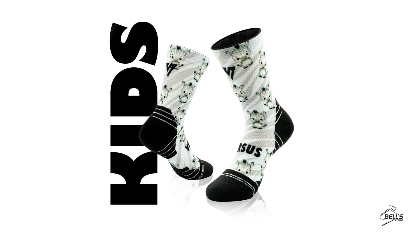 Cute Zebra Kids Active Crew Socks