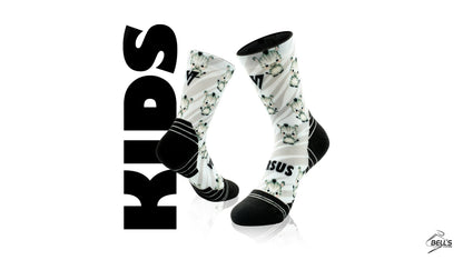 Cute Zebra Kids Active Crew Socks