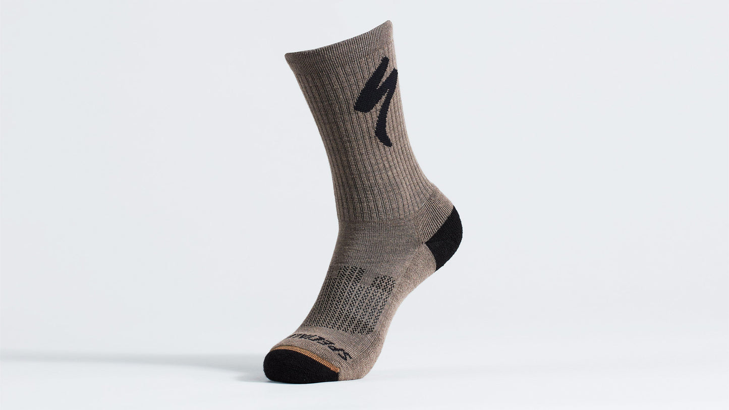 Merino Midweight Tall Logo Socks