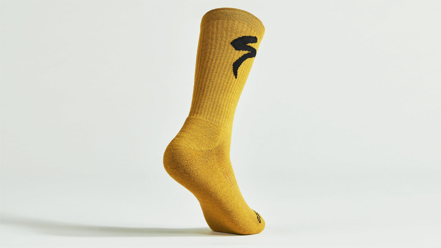 Merino Midweight Tall Logo Socks