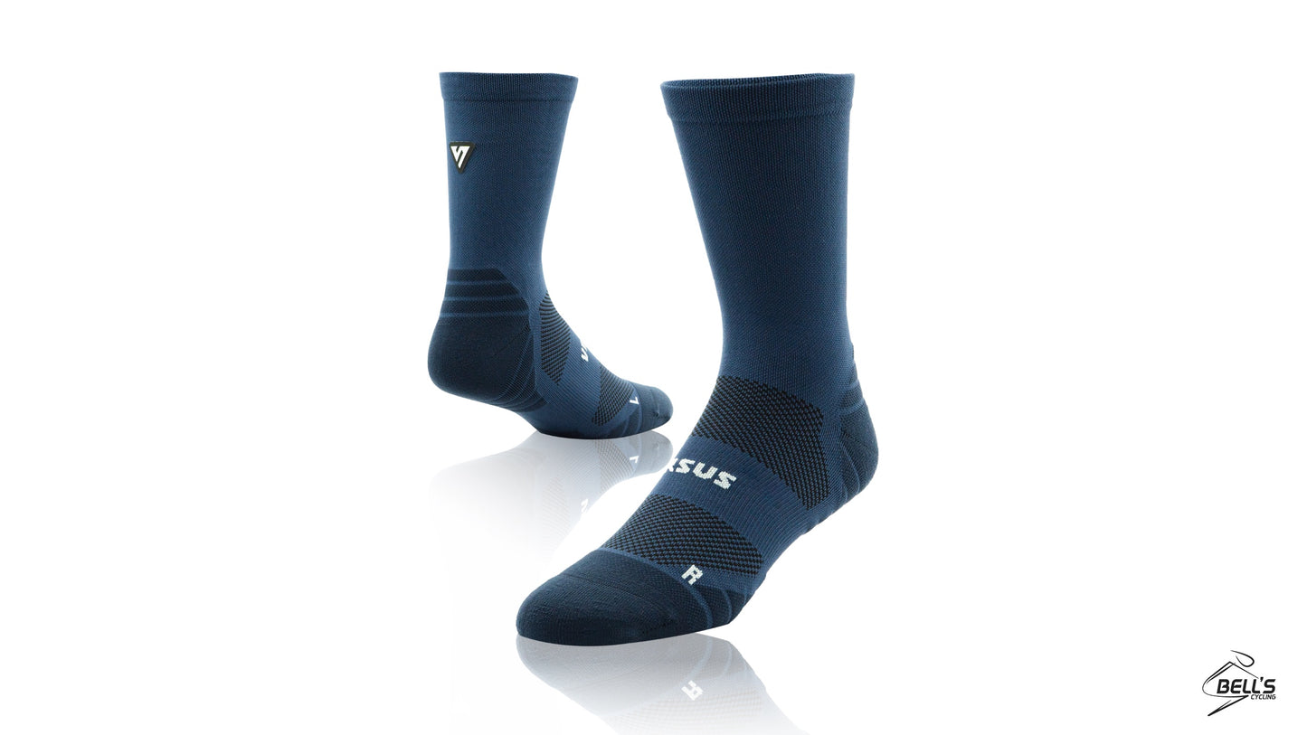 Classic Navy Active Crew Tab Socks