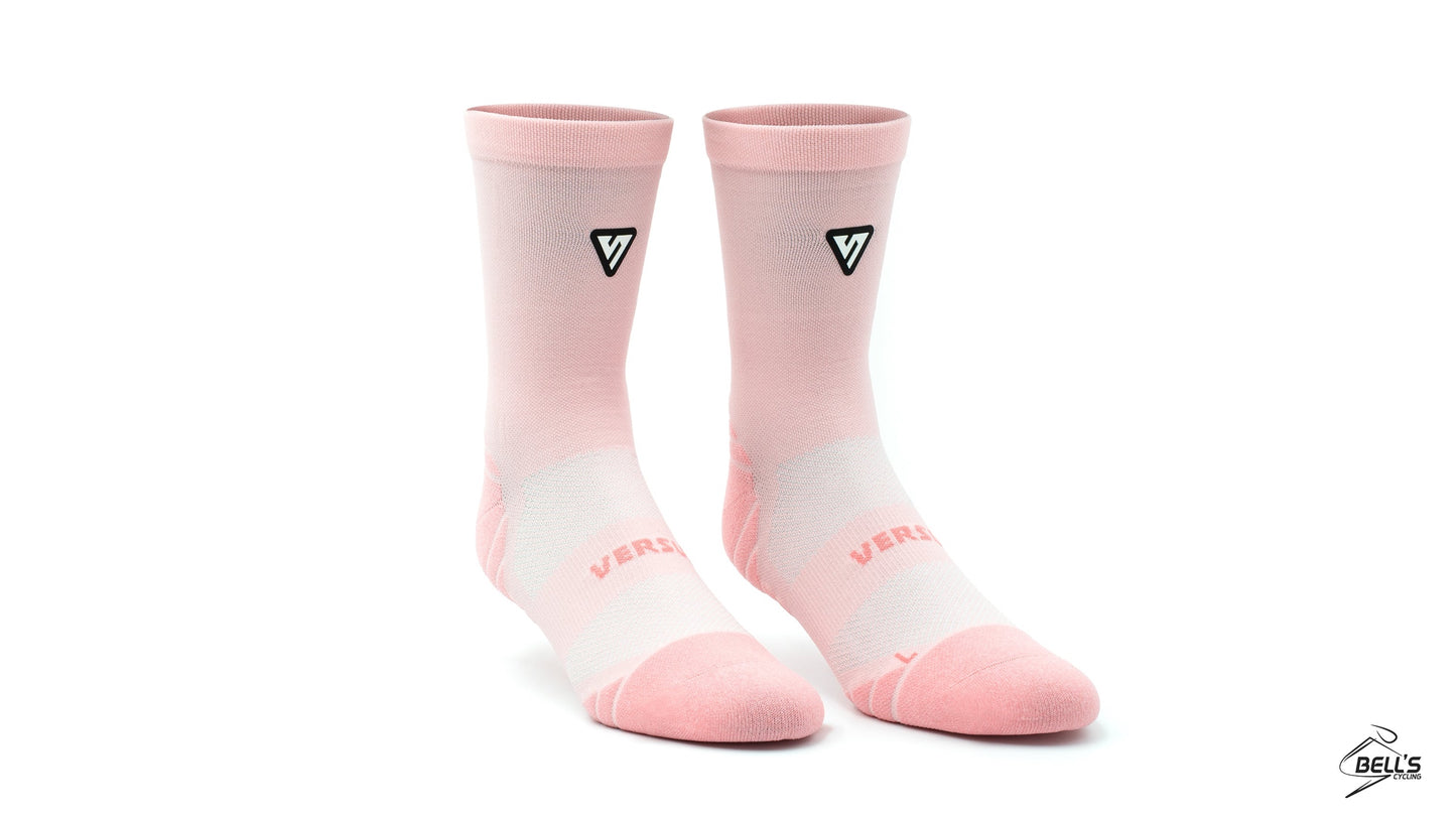 Classic Pastel Pink Active Crew Tab Socks