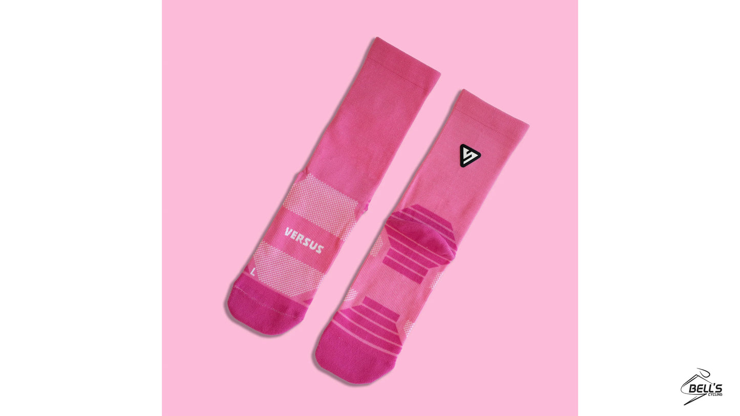 Classic Pink Active Crew Tab Socks