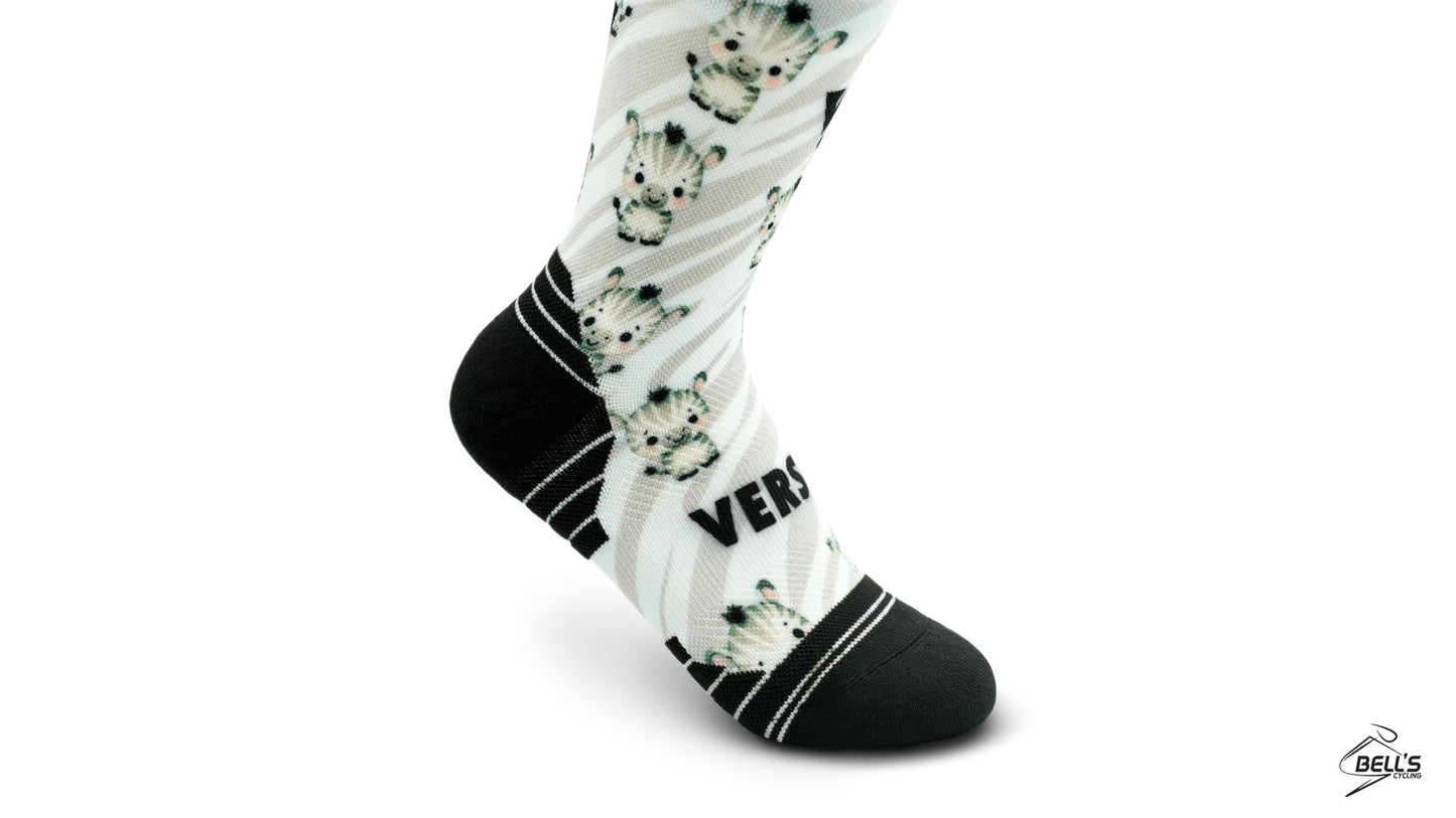 Cute Zebra Kids Active Crew Socks