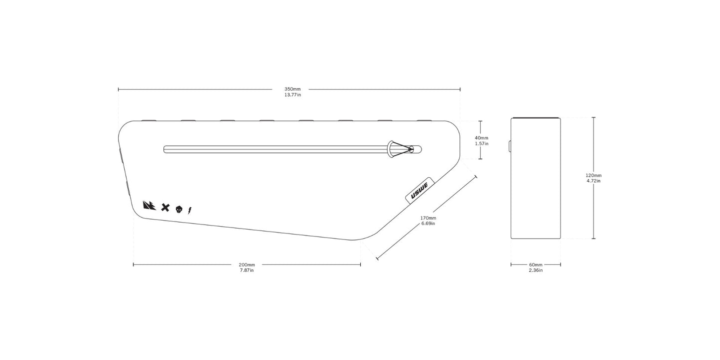 USWE Frame Bag Small Bikepacking